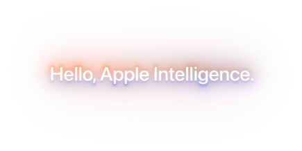 Hello, Apple Intelligence‏