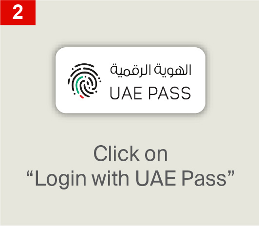 Click on
                                             Login with UAE Pass