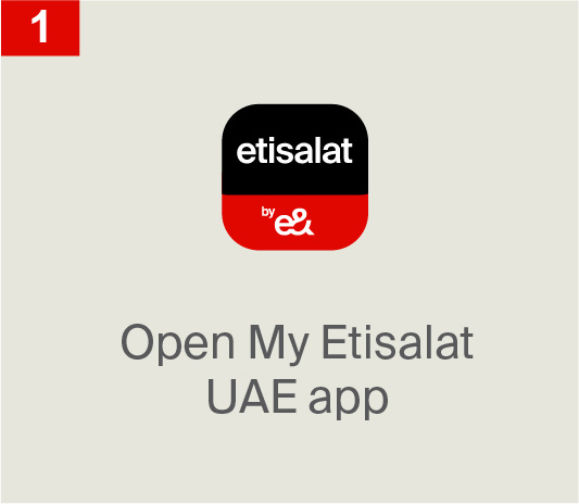 Open My Etisalat
                                             UAE app